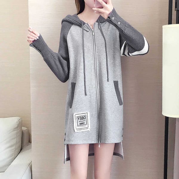 fashion fleece hoodies autumn and winter 2021 tb stitched thin sweater, hoodie, women's wool knitted zipper sweater cardigan, Black
fashion fleece hoodies autumn and winter 2021 tb stitched thin sweater, hoodie, women's wool knitted zipper sweater cardigan, Black