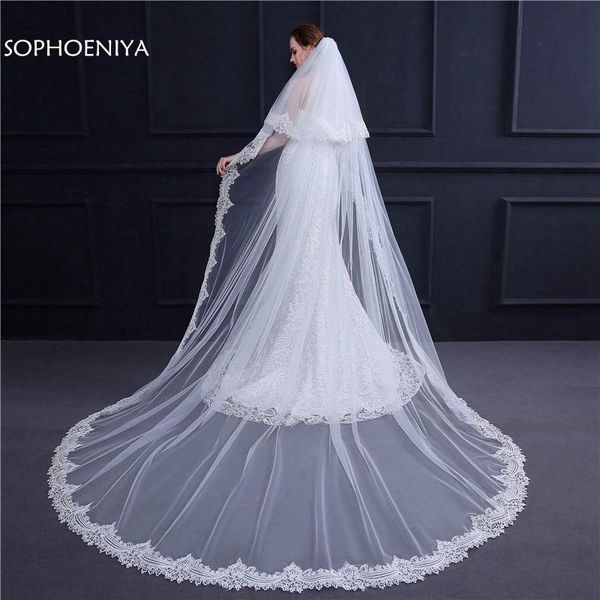 bridal veils arrival white ivory wedding veil 2021 voile mariage long welon sequined lace edge cathedral trouwjurk, Black
bridal veils arrival white ivory wedding veil 2021 voile mariage long welon sequined lace edge cathedral trouwjurk, Black