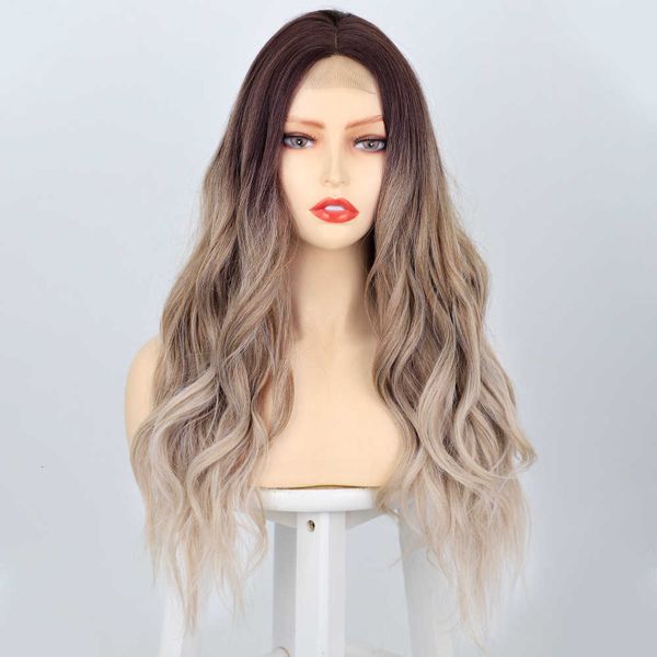 wig small long curly hair chemical fiber women's headwear front lace wig, Black
wig small long curly hair chemical fiber women's headwear front lace wig, Black