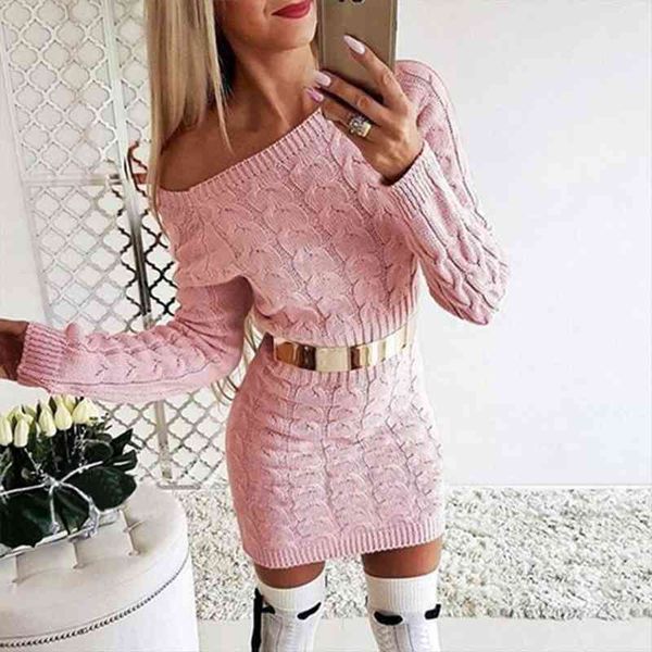 womens long twisted solid color sweater dresses long sleeve slim slash-neck casual knited sashes sweaters skit jumper femme, White;black
womens long twisted solid color sweater dresses long sleeve slim slash-neck casual knited sashes sweaters skit jumper femme, White;black