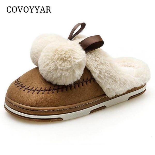 slippers covoyyar soft pom women 2021 lovely furry ball home winter shoes non-slip flat indoor slides wsl599, Black
slippers covoyyar soft pom women 2021 lovely furry ball home winter shoes non-slip flat indoor slides wsl599, Black