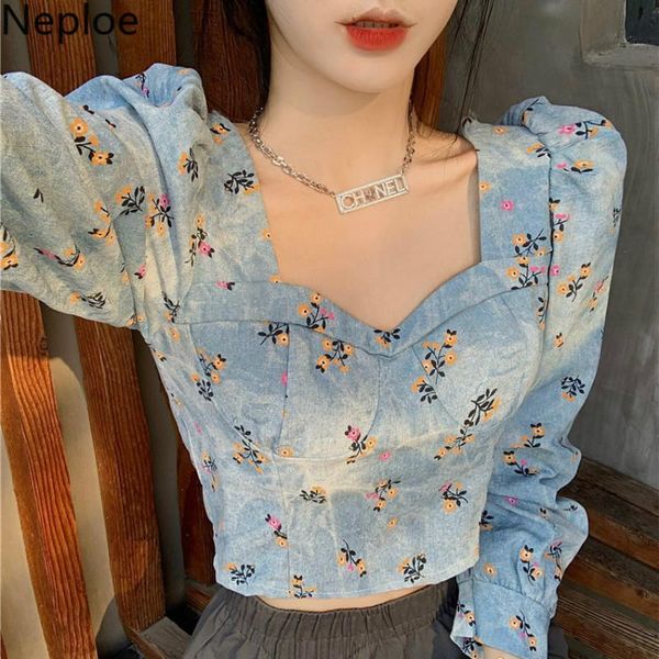women's blouses & shirts neploe blusas mujer de moda 2021 print vintage denim square collar short women puff sleeve slim blouse 4g225, White
women's blouses & shirts neploe blusas mujer de moda 2021 print vintage denim square collar short women puff sleeve slim blouse 4g225, White