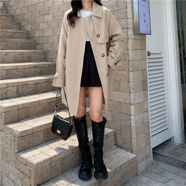 Women's Trench Coats Autumn/winter Real S Cost-effective Korean Style Loose Casual, Tan;black
Women's Trench Coats Autumn/winter Real S Cost-effective Korean Style Loose Casual, Tan;black