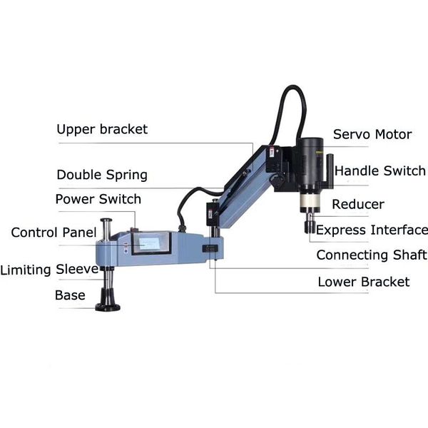 pneumatic tools m3-m12 1000rpm ce servo electric tapping machine tapper machine-working taps threading arm 
pneumatic tools m3-m12 1000rpm ce servo electric tapping machine tapper machine-working taps threading arm