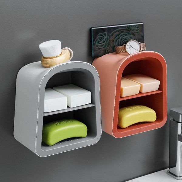 hooks & rails double-layer drain soap box wall shelf bathroom storage organizer home decoration household plastic boxes organization
hooks & rails double-layer drain soap box wall shelf bathroom storage organizer home decoration household plastic boxes organization