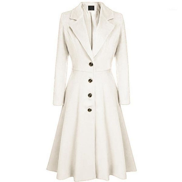 women's wool & blends nice autumn and winter fashion long retro casual single-breasted jacket elegant warm coat, Black
women's wool & blends nice autumn and winter fashion long retro casual single-breasted jacket elegant warm coat, Black