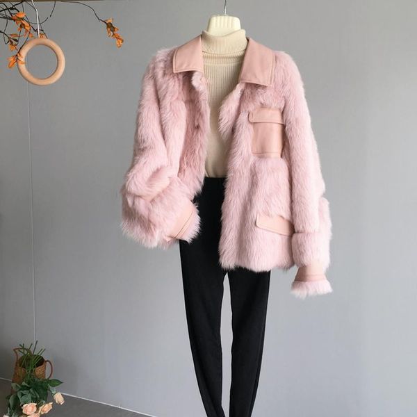 women's fur & faux coat genuine wool sweet elegant jackets for women 2021 soft warm female jacket coats ropa para mujer zjt897, Black
women's fur & faux coat genuine wool sweet elegant jackets for women 2021 soft warm female jacket coats ropa para mujer zjt897, Black