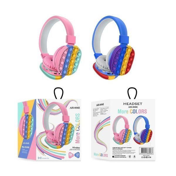 bluetooth headset ah-806e headphones simple rainbow stereo headphone two colors are available
bluetooth headset ah-806e headphones simple rainbow stereo headphone two colors are available