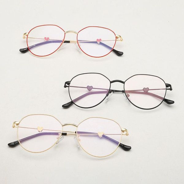 fashion sunglasses frames polygonal metal can be matched myopia glasses heart pattern flat light against blue, Black
fashion sunglasses frames polygonal metal can be matched myopia glasses heart pattern flat light against blue, Black