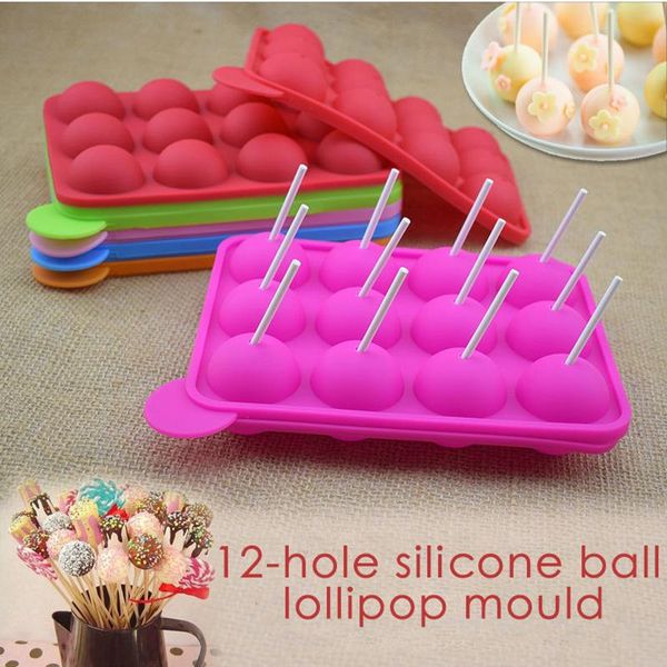 baking & pastry tools 12 holes round ball lollipop mold silicone cake non-stick dome chocolate mould with sticks for candy ice cubes diy mak
baking & pastry tools 12 holes round ball lollipop mold silicone cake non-stick dome chocolate mould with sticks for candy ice cubes diy mak