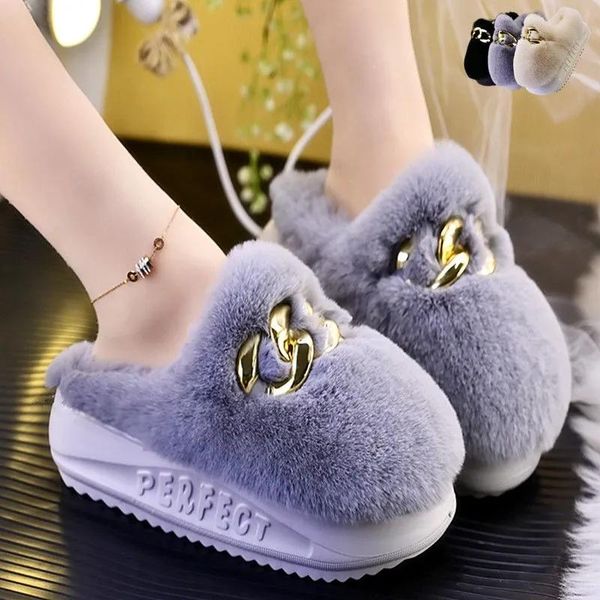 slippers women's winter plush warm bedroom slides girls fluffy thicken sole home females household shoes 2021, Black
slippers women's winter plush warm bedroom slides girls fluffy thicken sole home females household shoes 2021, Black