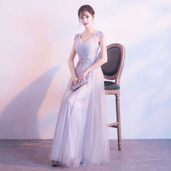 luxury party evening dress evening skirt women's 2021 banquet slim bridmaid long style host dignified atmosphere elegant art tt, Black;gray
luxury party evening dress evening skirt women's 2021 banquet slim bridmaid long style host dignified atmosphere elegant art tt, Black;gray