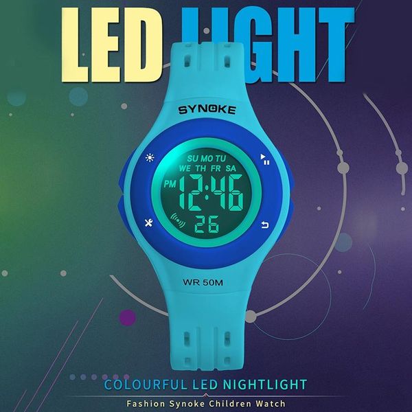 smart watches synoke children's watch colorful luminous electronic multifunctional waterproof boy girl student sports
smart watches synoke children's watch colorful luminous electronic multifunctional waterproof boy girl student sports