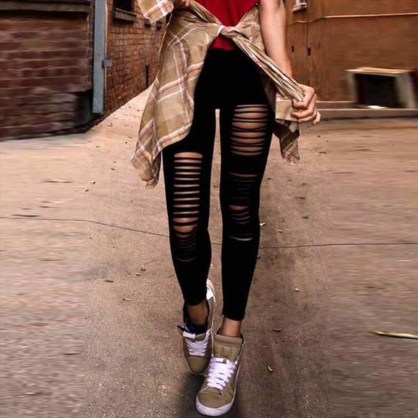 spring autumn pants vintage striped women legging hole streetwear pencil black high waist leggin for clothing
spring autumn pants vintage striped women legging hole streetwear pencil black high waist leggin for clothing