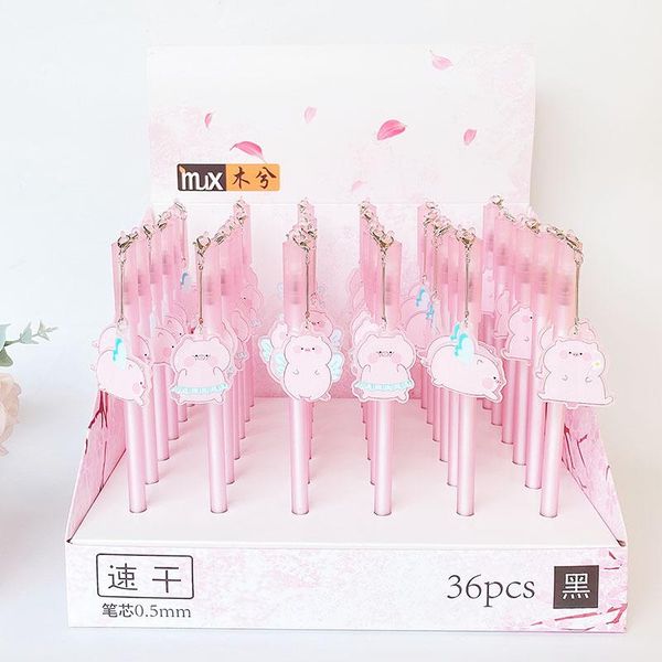 gel pens 36 pcs/lot creative pig pendant pen cute 0.5 mm black ink signature promotional gift stationery school supplies
gel pens 36 pcs/lot creative pig pendant pen cute 0.5 mm black ink signature promotional gift stationery school supplies