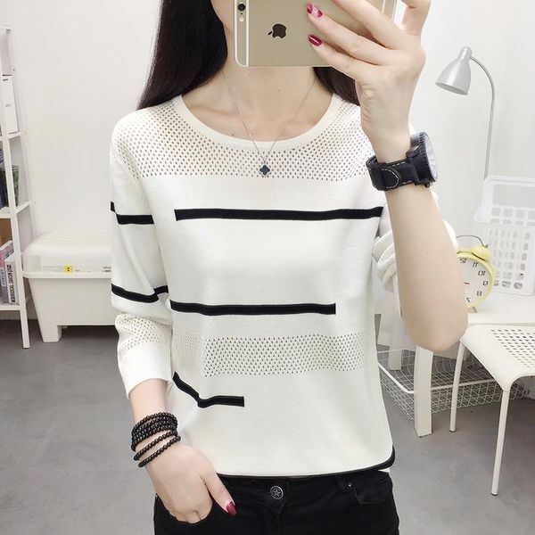 women's sweaters sweater ladies crew neck cutout knitted jumper pullover women womens and pullovers streetwear o-neck f320, White;black
women's sweaters sweater ladies crew neck cutout knitted jumper pullover women womens and pullovers streetwear o-neck f320, White;black