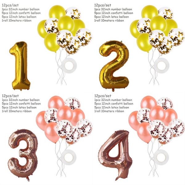 party decoration 12pcs gold champagne balloon kit kids birthday deco age number ballons foil latex helium digital baloon baby shower
party decoration 12pcs gold champagne balloon kit kids birthday deco age number ballons foil latex helium digital baloon baby shower
