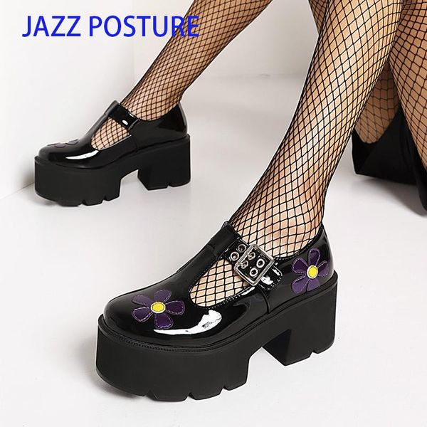 dress shoes brand female mary janes pumps chunky high heels t-strap platform women gothic party fashion flower woman z770, Black
dress shoes brand female mary janes pumps chunky high heels t-strap platform women gothic party fashion flower woman z770, Black
