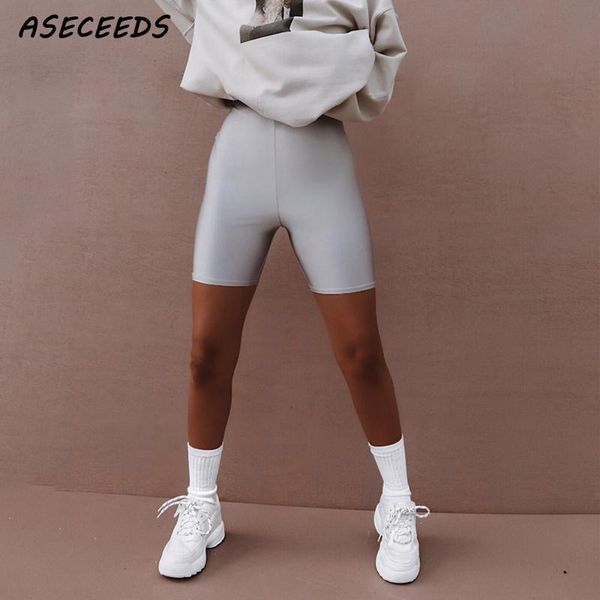 women's shorts 2021 summer reflective biker women high waist sweatpants jogger punk black korean streetwear, White;black
women's shorts 2021 summer reflective biker women high waist sweatpants jogger punk black korean streetwear, White;black