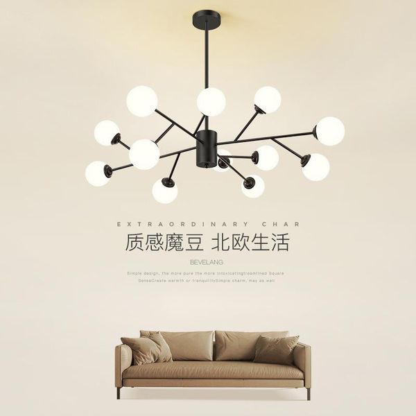 pendant lamps nordic led glass ball luminaire light suspendu kitchen dining bar lumiere fixtures bedroom hanging lamp