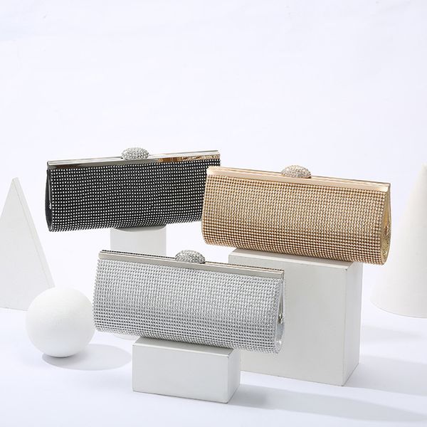 women's diamond-studded evening bag clutch purse wedding banquet exquisite chain shoulder bag handbag gold silver black
women's diamond-studded evening bag clutch purse wedding banquet exquisite chain shoulder bag handbag gold silver black