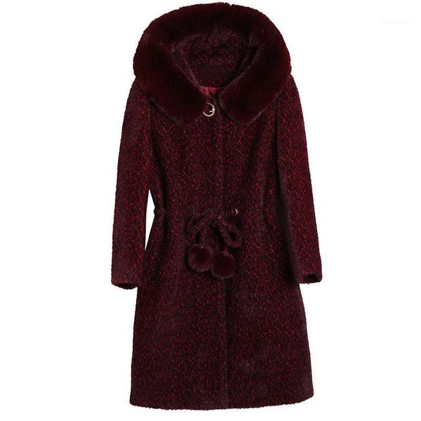 winter hooded woolen jacket ladie big size fashion noble elegant mid-length age slim temperament ladies women women's wool & blends, Black
winter hooded woolen jacket ladie big size fashion noble elegant mid-length age slim temperament ladies women women's wool & blends, Black
