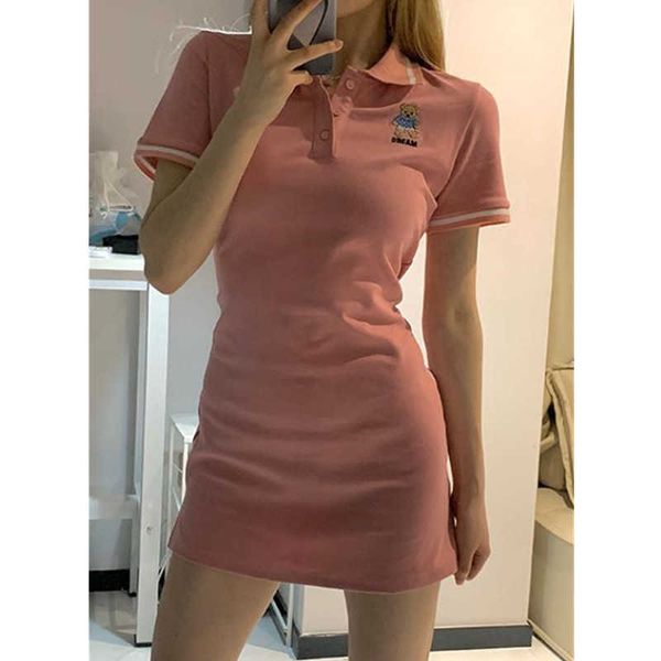 polo skirt bear academy style dress a-line shows thin waist, hip short women's can be sweet or salt summer, Black
polo skirt bear academy style dress a-line shows thin waist, hip short women's can be sweet or salt summer, Black