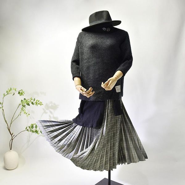 skirts spring plaid skirt long pleated women 2021 brand female saias midi faldas vintage femme, Black
skirts spring plaid skirt long pleated women 2021 brand female saias midi faldas vintage femme, Black