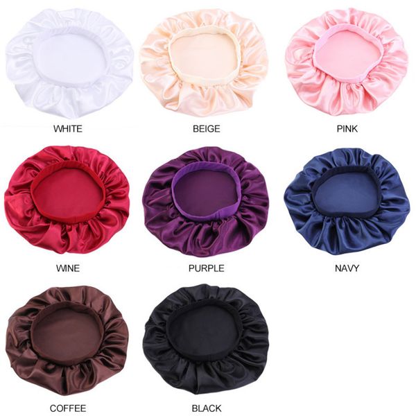 2021 women's wide edge satin nightcap stretchy hair protection cap hair quick drying waterproof hats dome bath cap h24qelq, Yellow 
2021 women's wide edge satin nightcap stretchy hair protection cap hair quick drying waterproof hats dome bath cap h24qelq, Yellow