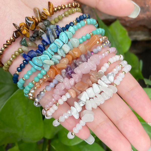 beaded, strands bohemian colored gravel bracelet for women natural stone beaded adjustable rope chain jewelry gift wholesale, Black
beaded, strands bohemian colored gravel bracelet for women natural stone beaded adjustable rope chain jewelry gift wholesale, Black