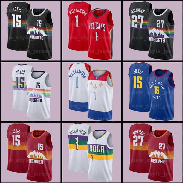 ncaa duke 1 zion 15 nikola williamson murray jokic 27 jamal s7 denver nuggets new orleans pelicans men basketball jerseys, Black;red
ncaa duke 1 zion 15 nikola williamson murray jokic 27 jamal s7 denver nuggets new orleans pelicans men basketball jerseys, Black;red