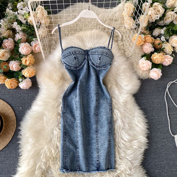 2021 Will See New Sexy, Sleeveless, Blue-waisted, Short-waisted Denim Female Dress Gmmb, Black;gray
2021 Will See New Sexy, Sleeveless, Blue-waisted, Short-waisted Denim Female Dress Gmmb, Black;gray