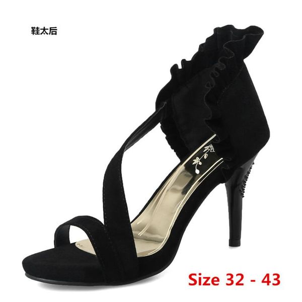 sandals super high heels pumps gladiator women party wedding cross strap heel shoes small big size 32 - 43, Black
sandals super high heels pumps gladiator women party wedding cross strap heel shoes small big size 32 - 43, Black