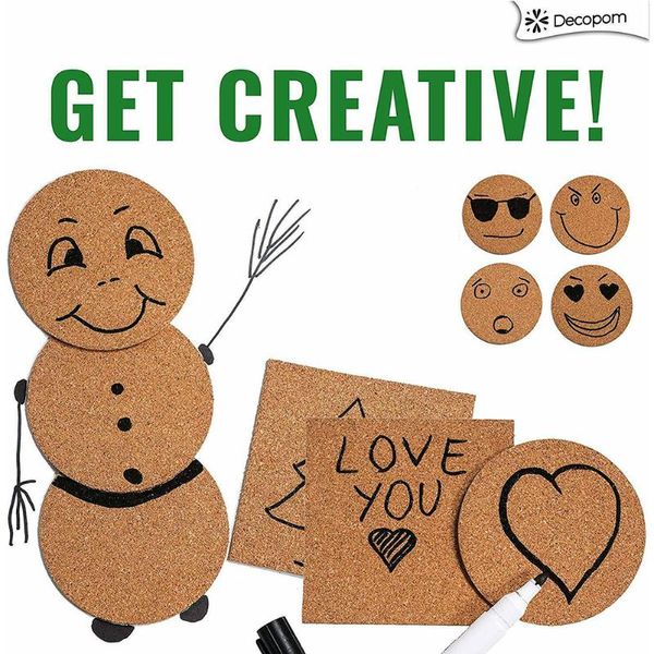 mats & pads 50pcs cup mat cork crafts reusable kitchen diy household supplies squares round pad mini board self adhesive insulation
mats & pads 50pcs cup mat cork crafts reusable kitchen diy household supplies squares round pad mini board self adhesive insulation