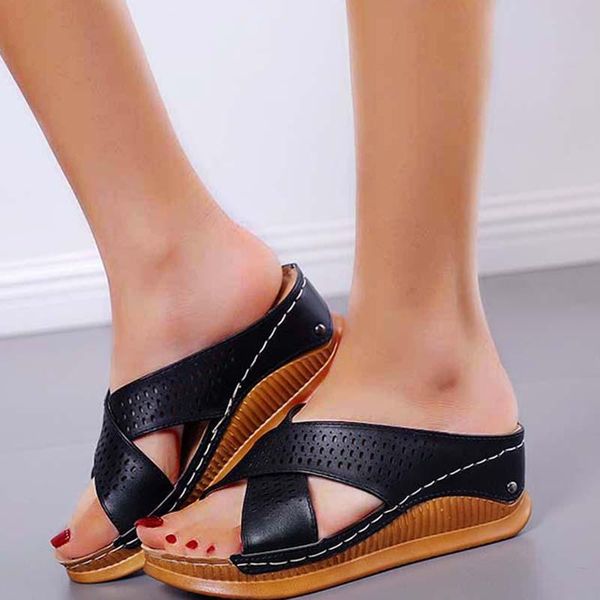 women sandals ladies shoes woman sandals slip on women's slippers soild color sandal women open toes fashion female slides shoes, Black
women sandals ladies shoes woman sandals slip on women's slippers soild color sandal women open toes fashion female slides shoes, Black