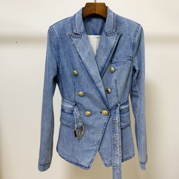 2021 new runway blue denim jacket fashion elegant pockets double-breasted medium long fall winter coat women yvpa, Black;brown
2021 new runway blue denim jacket fashion elegant pockets double-breasted medium long fall winter coat women yvpa, Black;brown