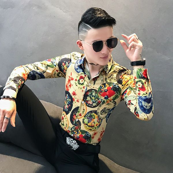Estilo Chins New Camisas Impresso Para Roupas Masculinas Moda Primavera Nova Manga Longa Blusa Magro Ajuste 3xl-m KZ1F, Black;brown
Estilo Chins New Camisas Impresso Para Roupas Masculinas Moda Primavera Nova Manga Longa Blusa Magro Ajuste 3xl-m KZ1F, Black;brown