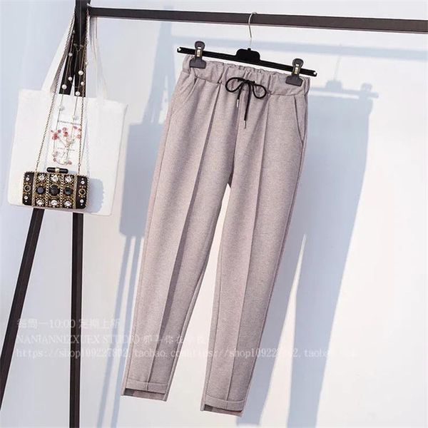 women's pants & capris autumn winter woolen harem women casual loose korean style elastic high waisted trousers oversize female thick w, Black;white
women's pants & capris autumn winter woolen harem women casual loose korean style elastic high waisted trousers oversize female thick w, Black;white
