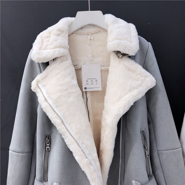women's wool & blends kmetram faux fur coat winter jacket lamb female korean warm parka fashion outwear manteau femme my, Black
women's wool & blends kmetram faux fur coat winter jacket lamb female korean warm parka fashion outwear manteau femme my, Black