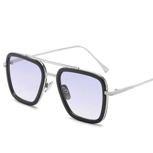 sunglasses women fashion trend metal glasses men's personality double beam eyeglasses adult, White;black
sunglasses women fashion trend metal glasses men's personality double beam eyeglasses adult, White;black