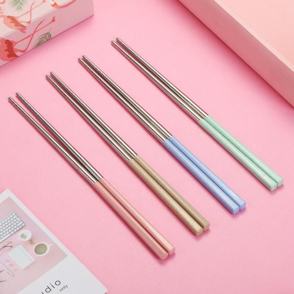 1pair 304 stainless steel chopsticks portable reusable nordic style chinese chopsticks short style long
1pair 304 stainless steel chopsticks portable reusable nordic style chinese chopsticks short style long
