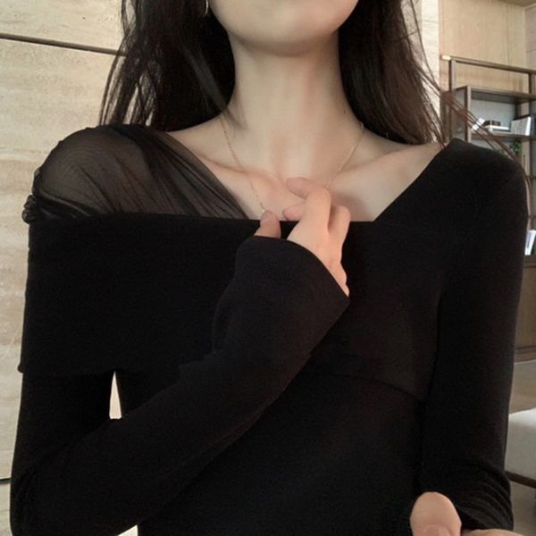 fashioned patchwork shirt chic autumn elegant new thin t-shirt fashion feminine pullovers 0qnj, White
fashioned patchwork shirt chic autumn elegant new thin t-shirt fashion feminine pullovers 0qnj, White