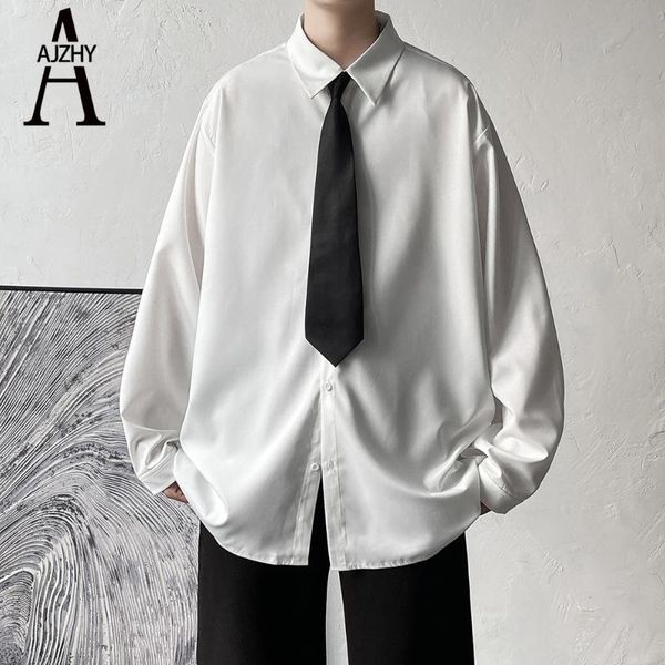 men's casual shirts streetwear hip hop for men oversized loose long sleeve shirt dress japanese fashion white black button down
men's casual shirts streetwear hip hop for men oversized loose long sleeve shirt dress japanese fashion white black button down