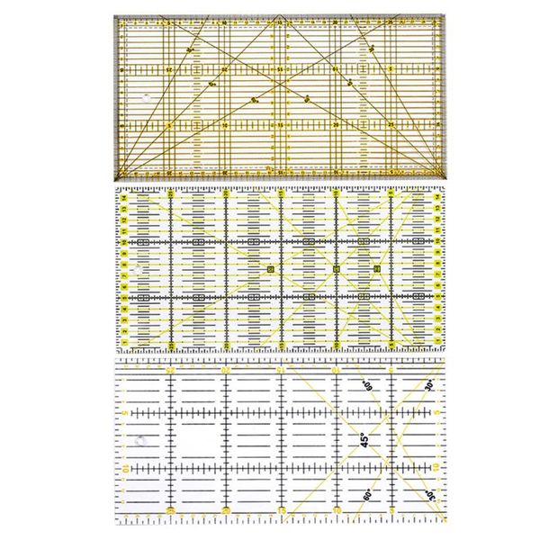 acrylic patchwork ruler with colored grid lines feet tailor yardstick cutting quilting diy sewing measuring tools drawing ruler, Black
acrylic patchwork ruler with colored grid lines feet tailor yardstick cutting quilting diy sewing measuring tools drawing ruler, Black