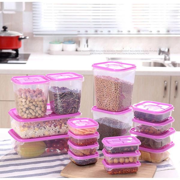 storage bottles & jars 17 pcs/set airtight food container with lid vacuum seal cereal pasta rice box
storage bottles & jars 17 pcs/set airtight food container with lid vacuum seal cereal pasta rice box