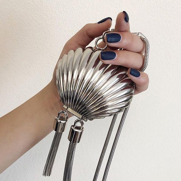 waist bags silver metal shell shoulder bag women mini crossbody for clutch coin purses
waist bags silver metal shell shoulder bag women mini crossbody for clutch coin purses