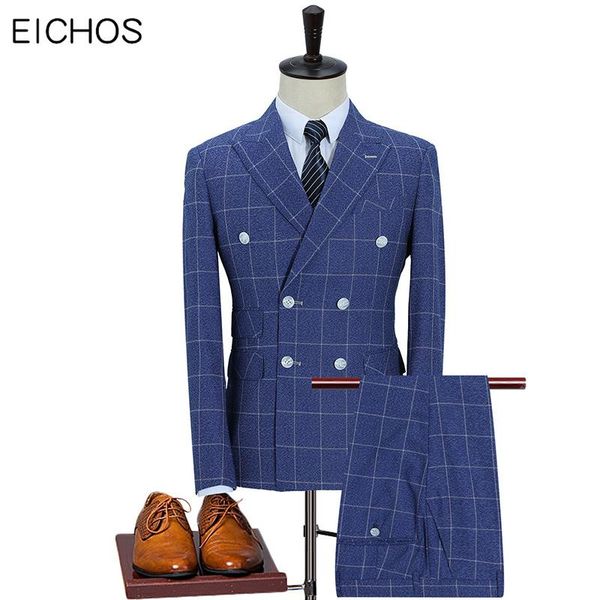 men's suits & blazers mens suit double breasted plaid designe 2021 slim fit blue luxury wedding for men business formal wear plus size, White;black
men's suits & blazers mens suit double breasted plaid designe 2021 slim fit blue luxury wedding for men business formal wear plus size, White;black