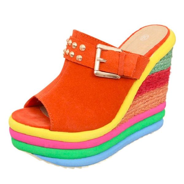 slippers high heel women's ladies wedges multicolor patchwork peep toe roman shoes designer women luxury 2021, Black
slippers high heel women's ladies wedges multicolor patchwork peep toe roman shoes designer women luxury 2021, Black