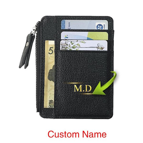 card holders custom name mini id holder business zipper small coin purse organizer case bag wallet money for men wome, Brown;gray
card holders custom name mini id holder business zipper small coin purse organizer case bag wallet money for men wome, Brown;gray