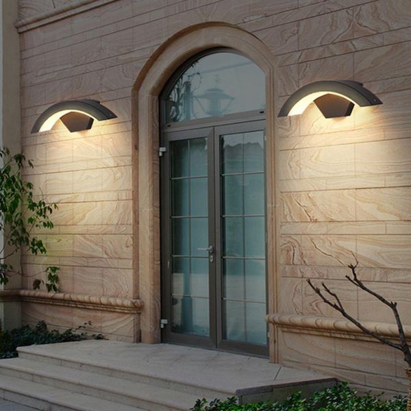 outdoor waterproof led wall lamp villa garden courtyard fence porch wall light modern exterior sconce walkway lighting fixture